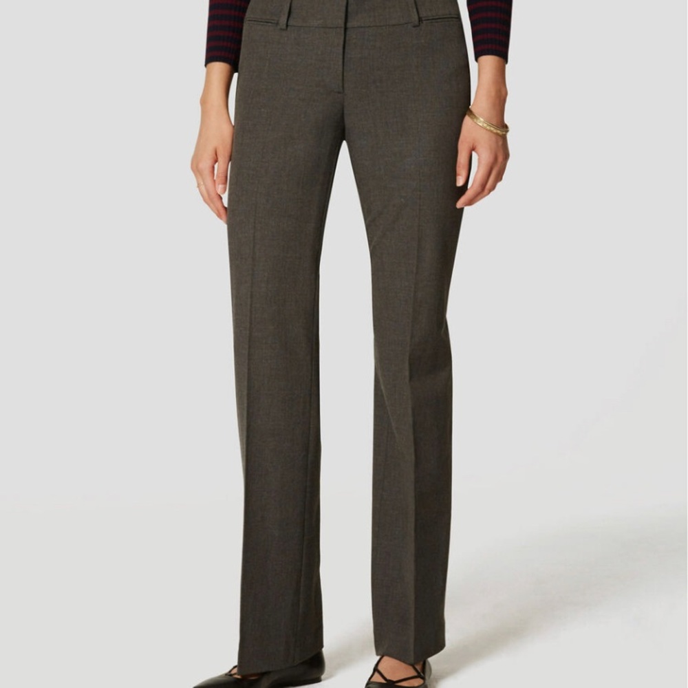 LOFT | Curvy Dress Trouser (gray)